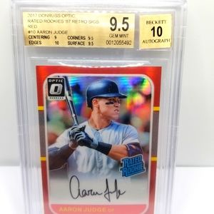 2017 Aaron Judge topps retro rookie red #1/5